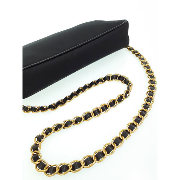 Prada Nylon Chain Mini Shoulder Bag Black - Picture 8 of 9